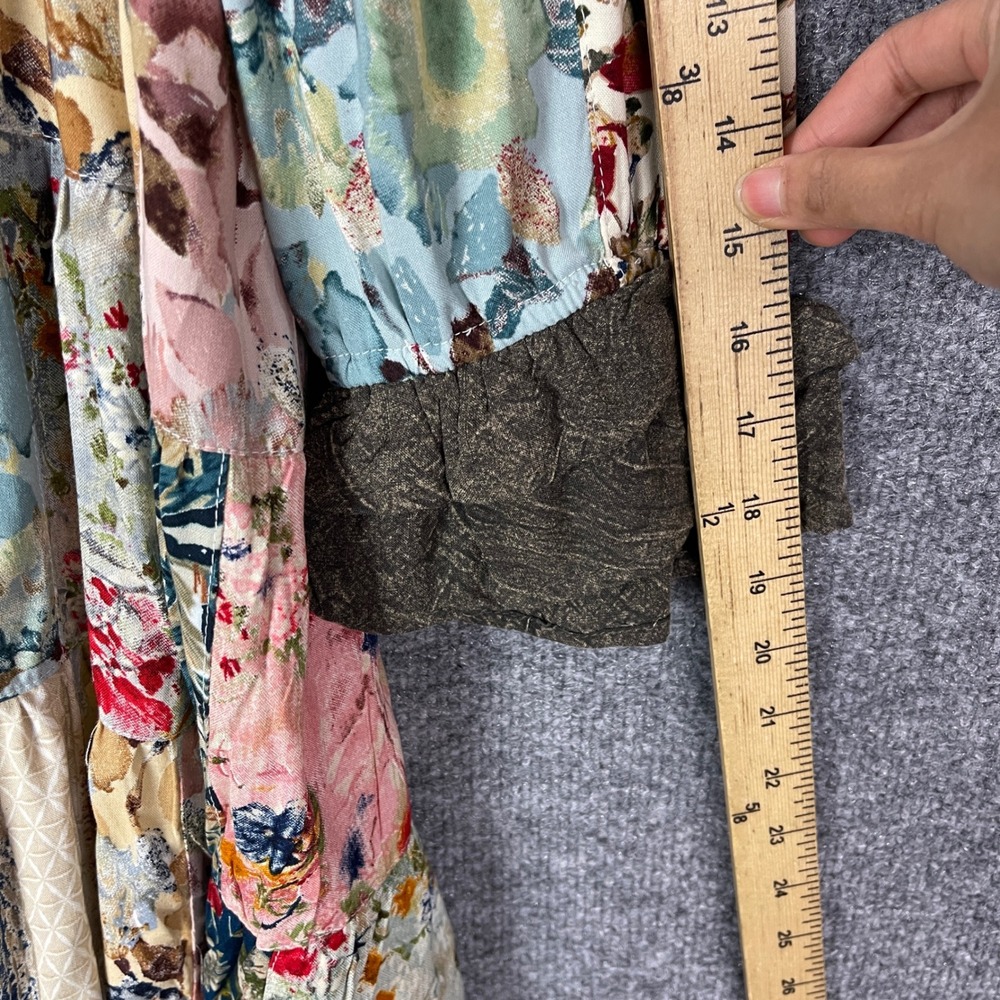 Young Threads Patchwork Floral Tunic Shirt Dress … - image 5